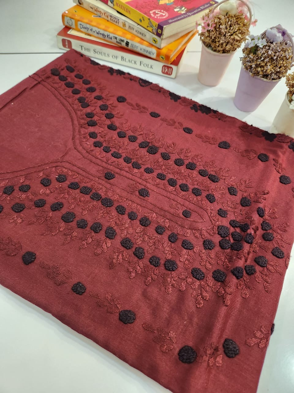 Maroon lawn budget shirt