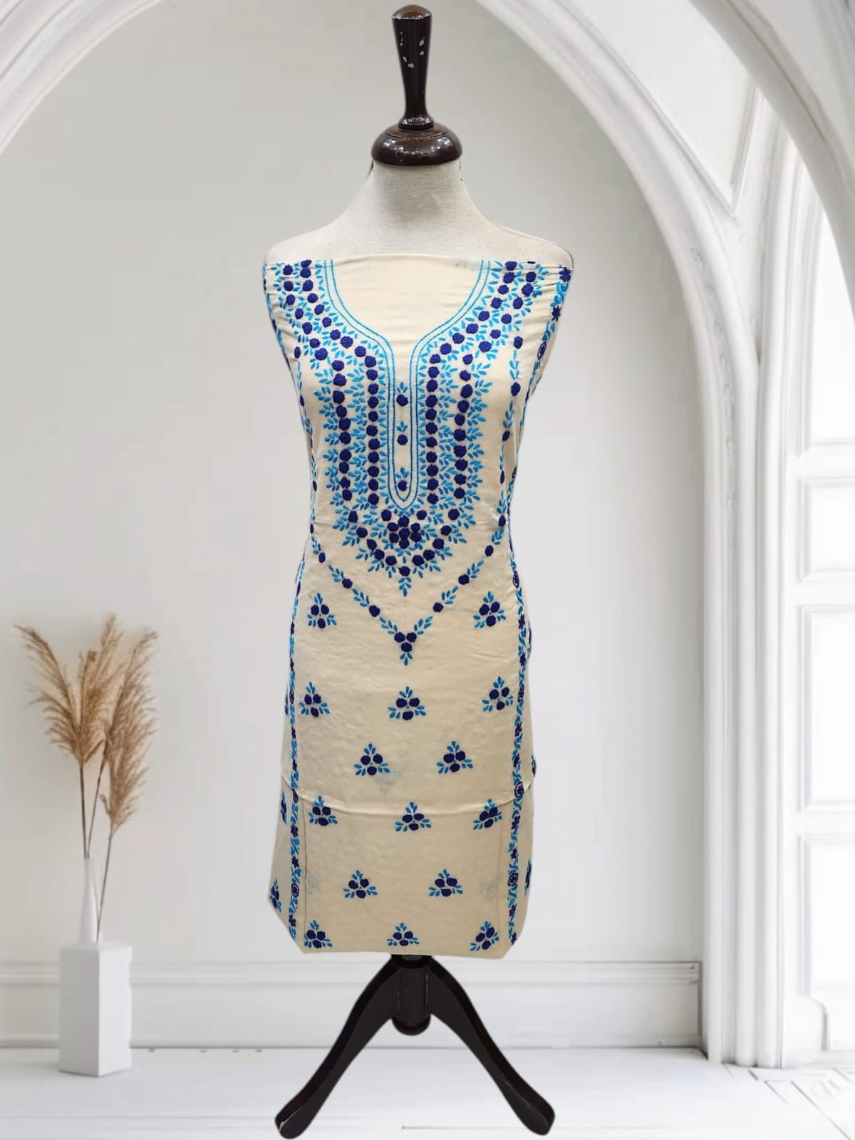 Lawn hand embroidered shirt