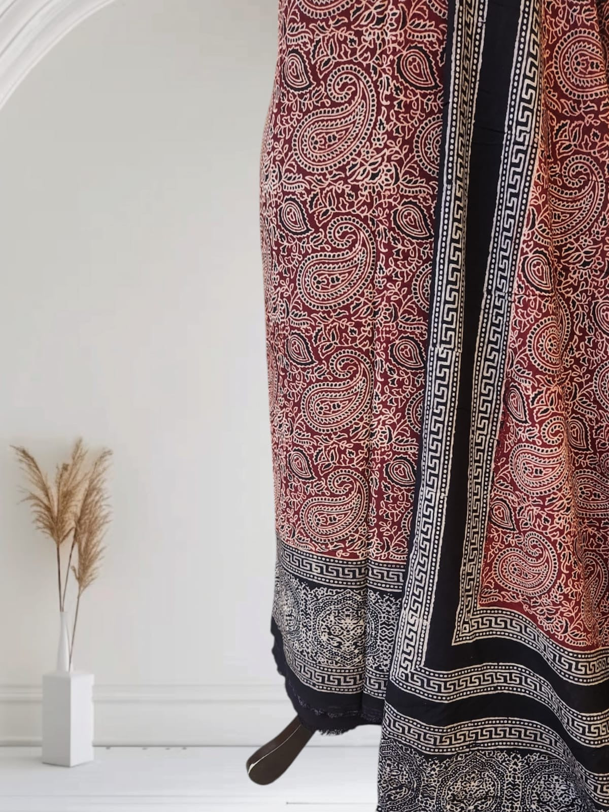 Linen Natural dyed 2pc Shirt and Dupatta