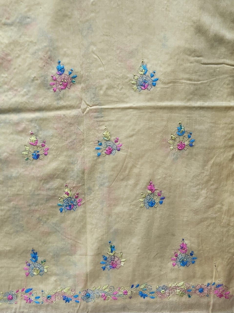 Lawn hand embroidered shirt
