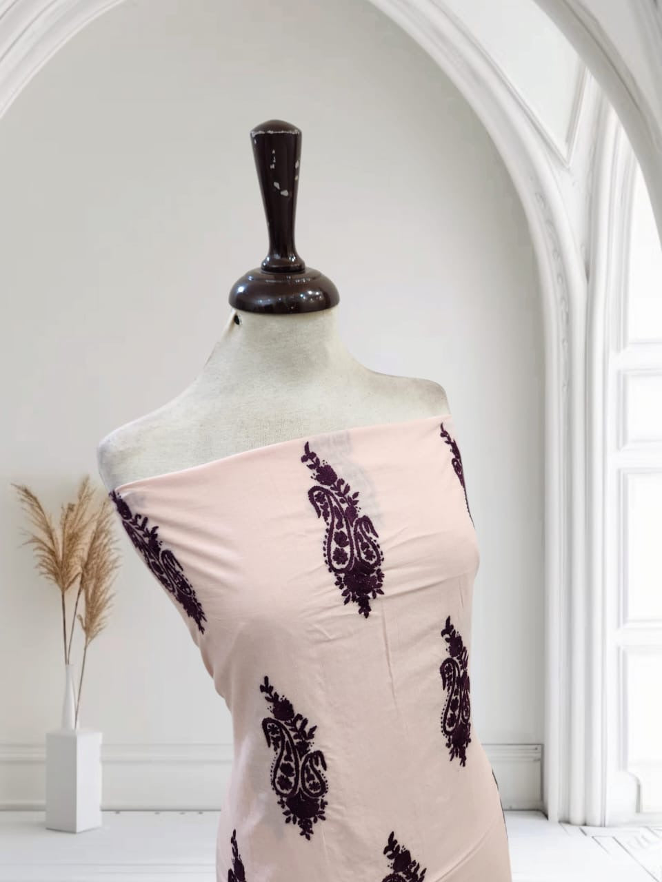 Branded lawn hand embroidered shirt
