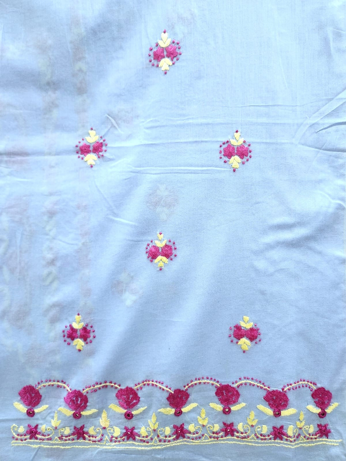 Lawn hand embroidered shirt