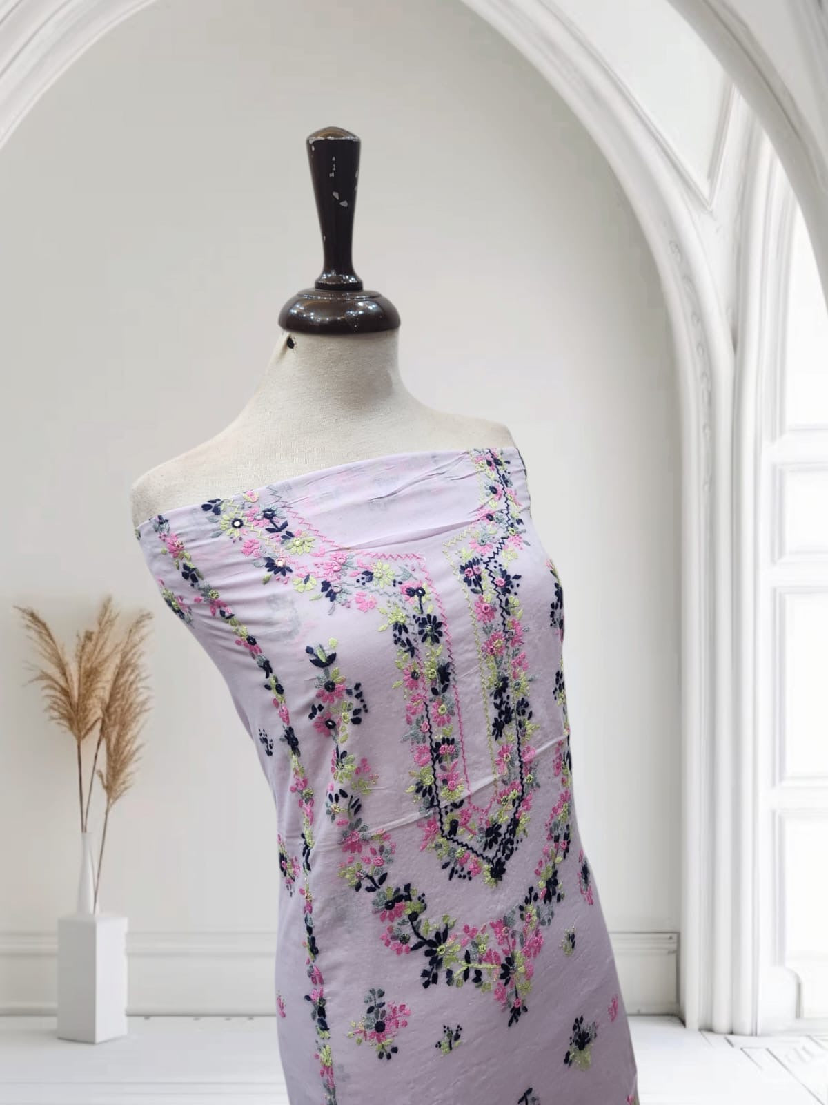 Lawn hand embroidered shirt
