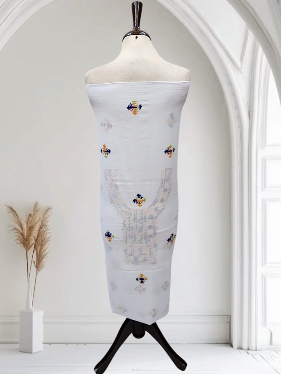 Lawn hand embroidered shirt