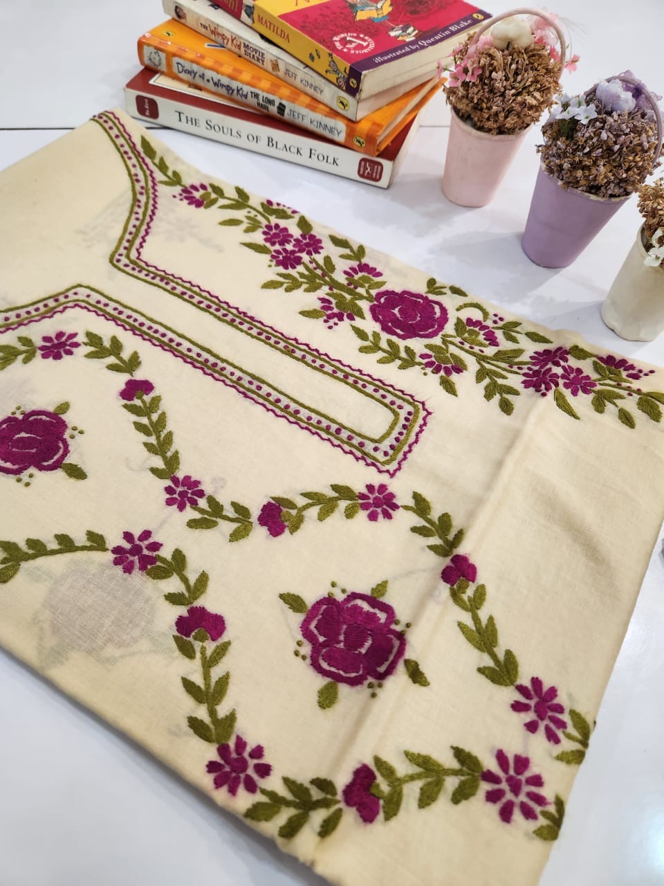 Lawn hand embroidered budget shirt