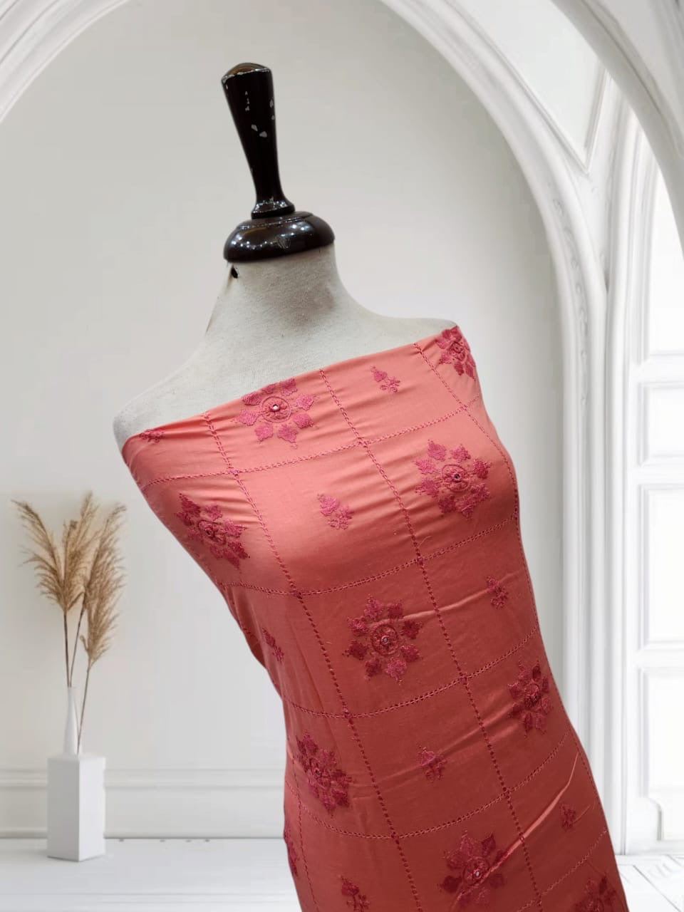 Tarkashi lawn hand embroidered shirt