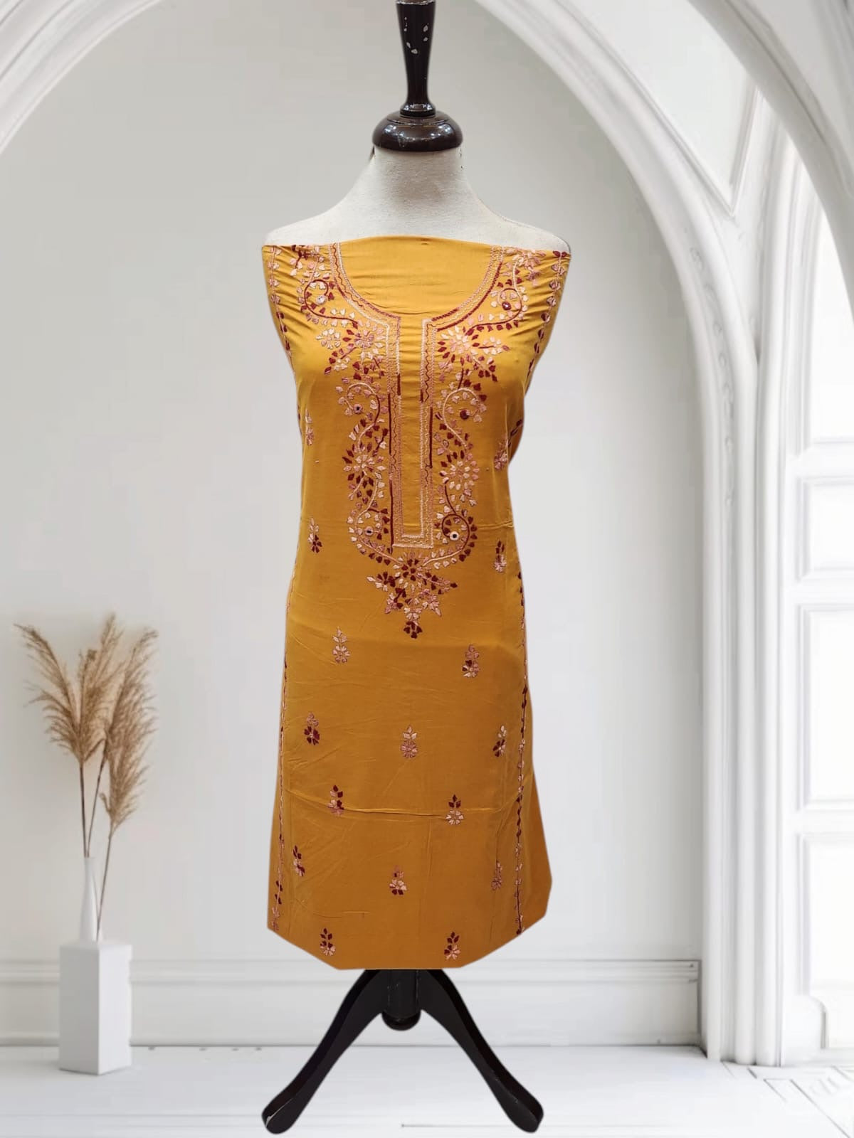 Patti style hand embroidered lawn shirt
