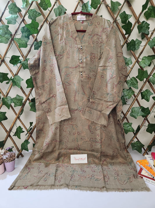 Pashmina Kanthakari kurta size XL