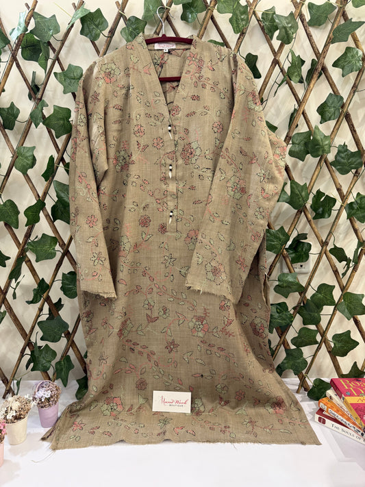 Pashmina kantha kurta size Large