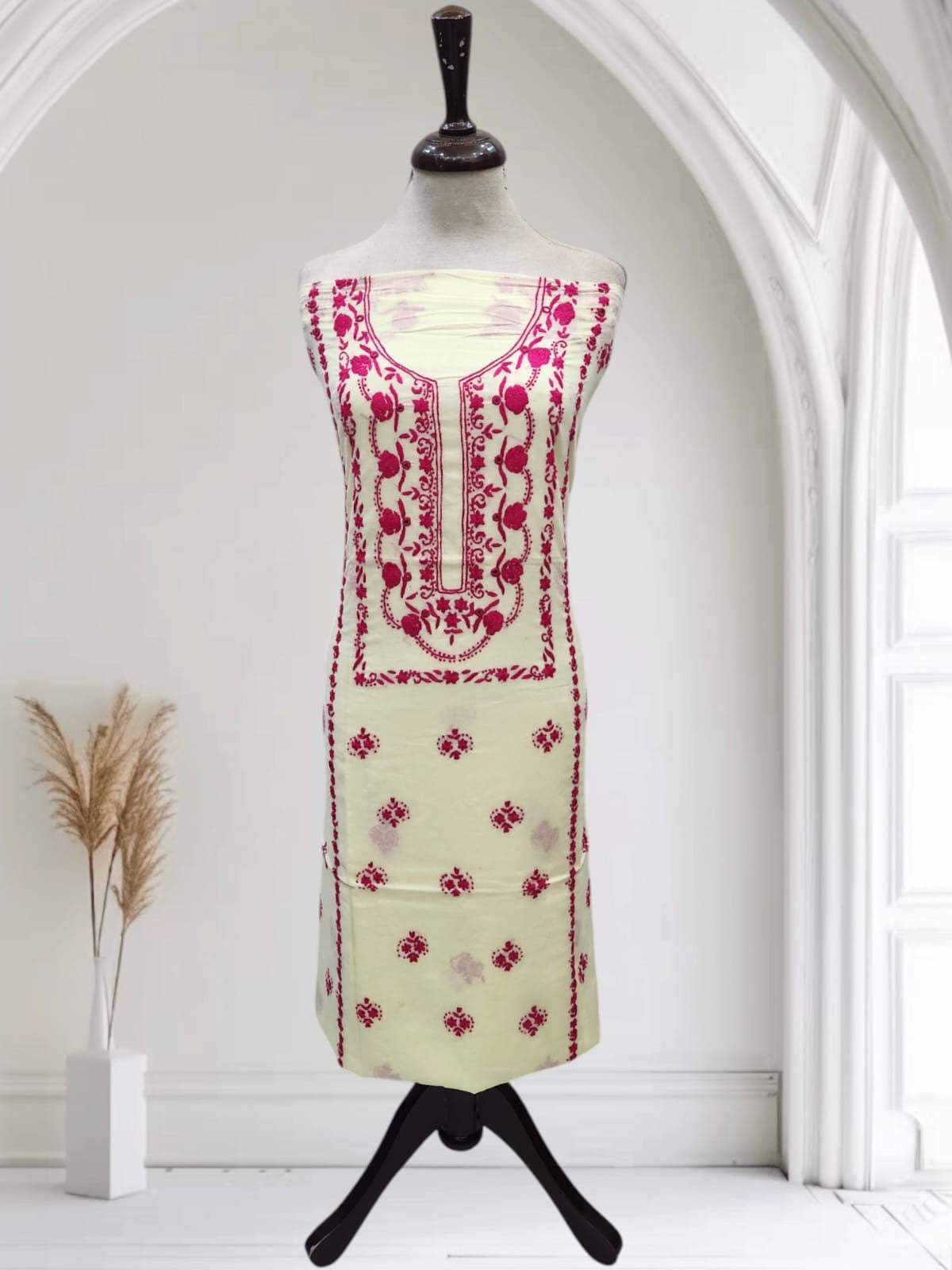 Lawn hand embroidered shirt