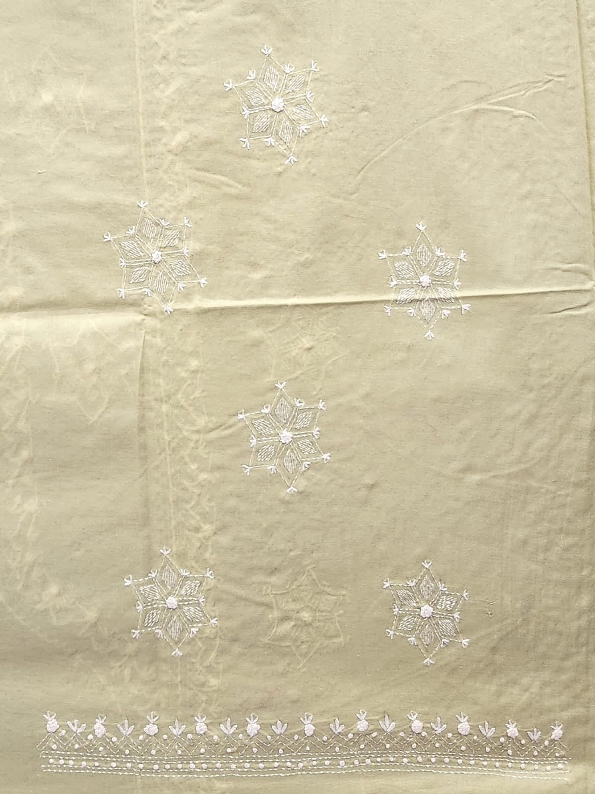 Kanthakari with bor lawn hand embroidered shirt