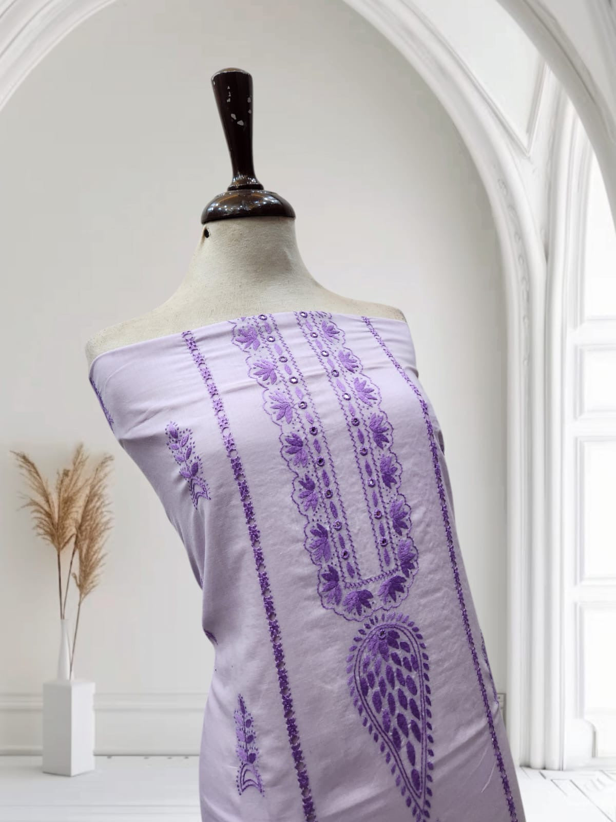 Lavender Lawn Tarkashi shirt