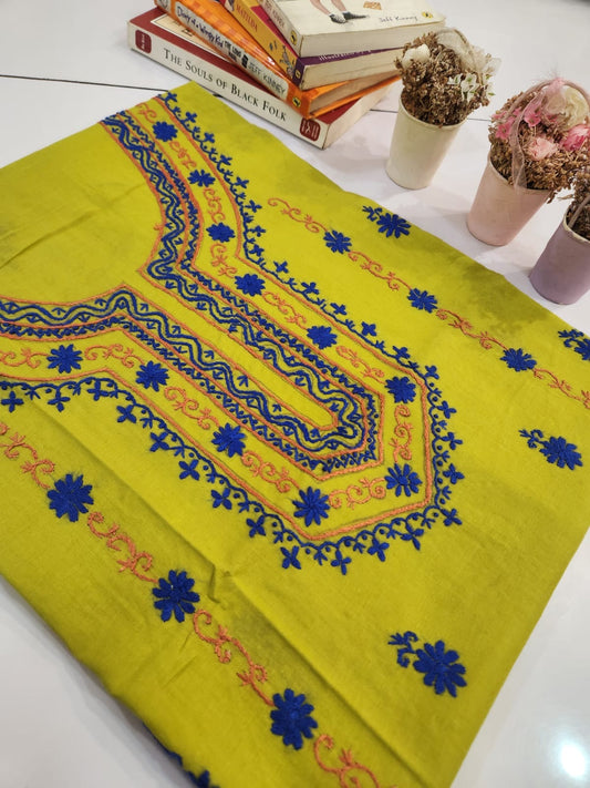 Lawn hand embroidered shirt