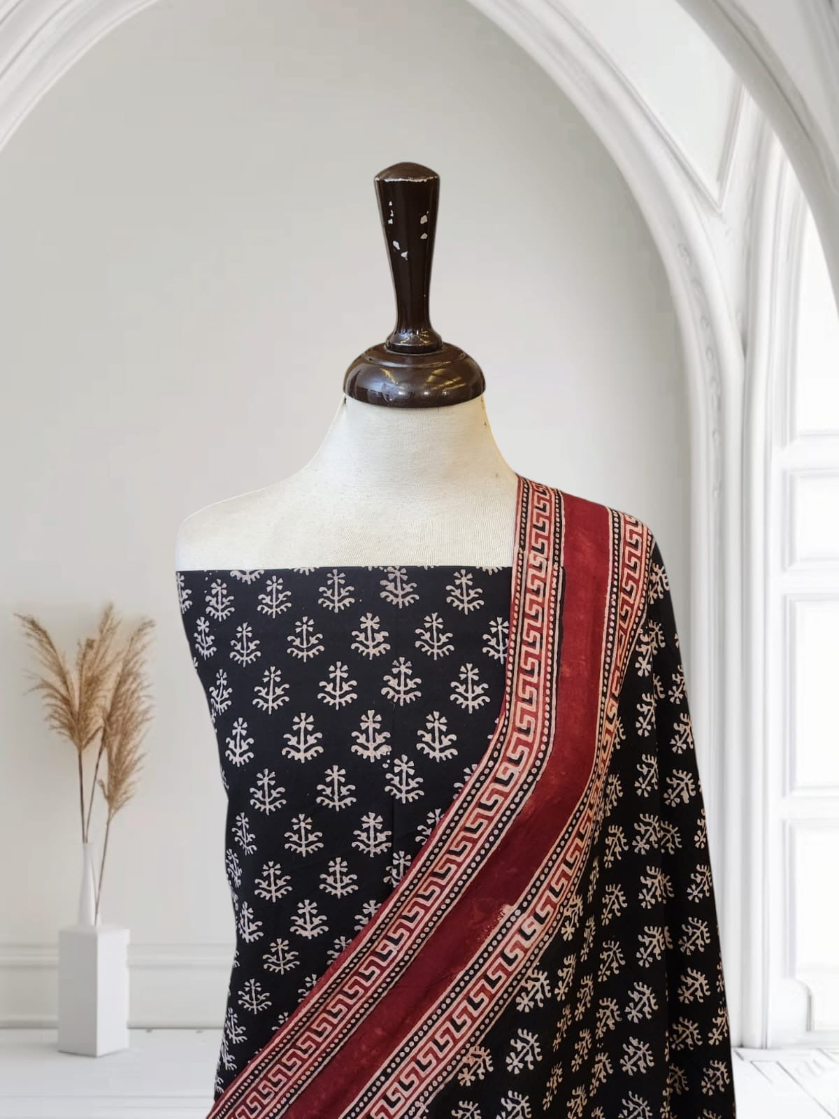 Linen Natural dyed 2pc Shirt and dupatta
