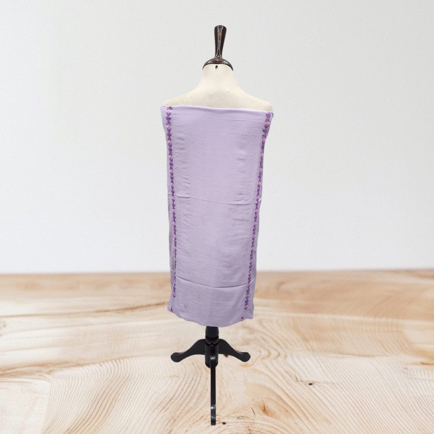 Raw silk shirt and dupatta lavender shade
