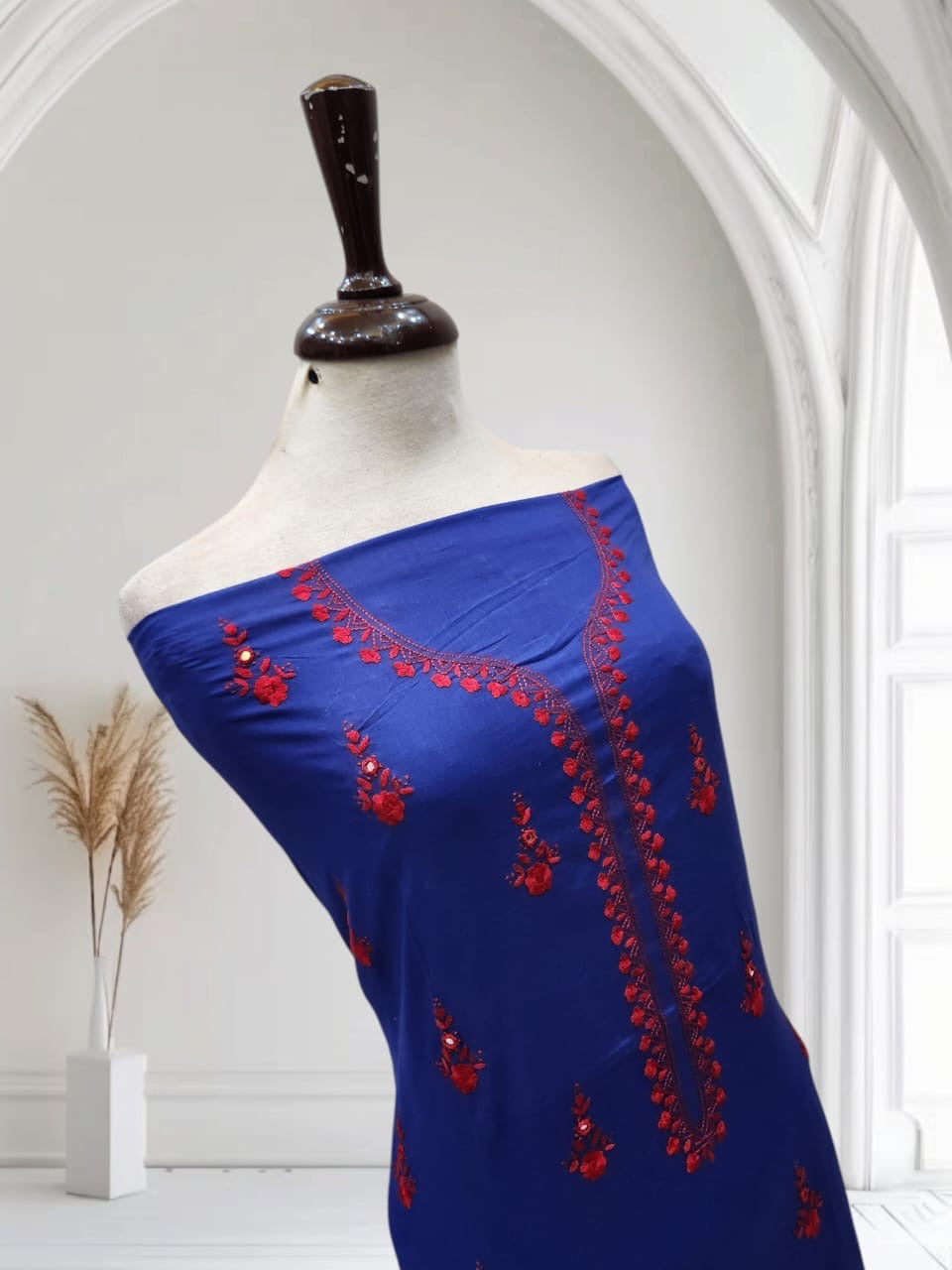 Lawn hand embroidered shirt