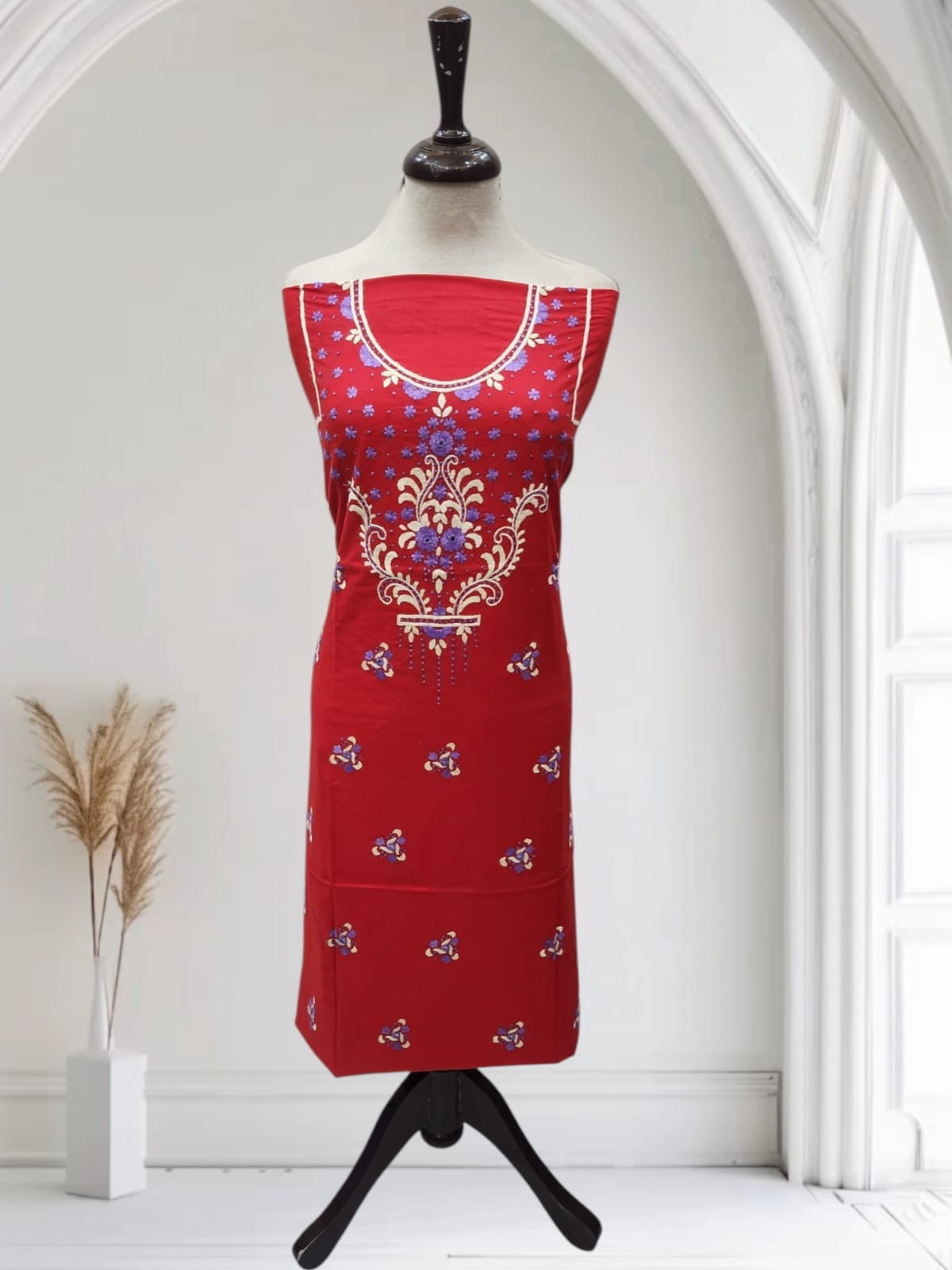 Lawn hand embroidered shirt