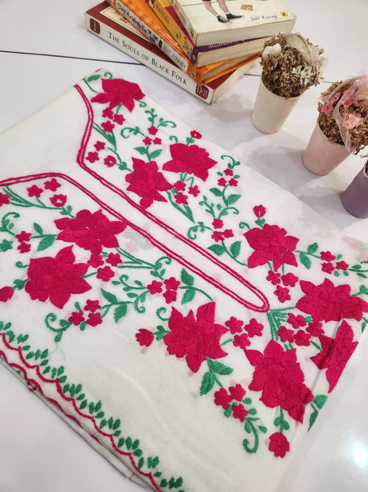 Lawn hand embroidered shirt