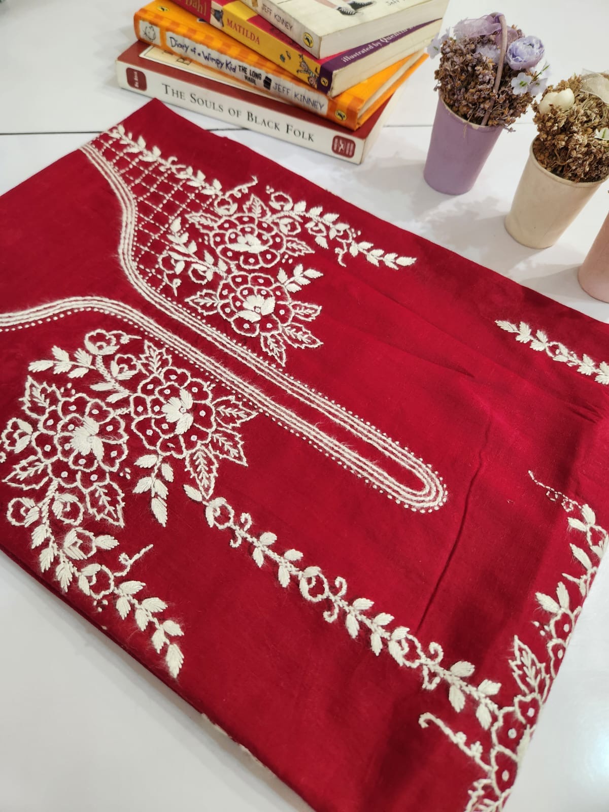 Most demanding Style lawn hand embroidered shirt