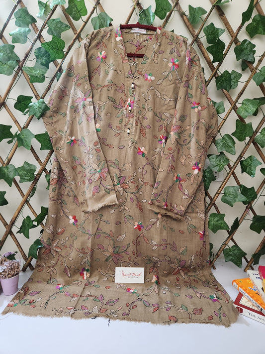 Pashmina Kanthakari kurta size XL