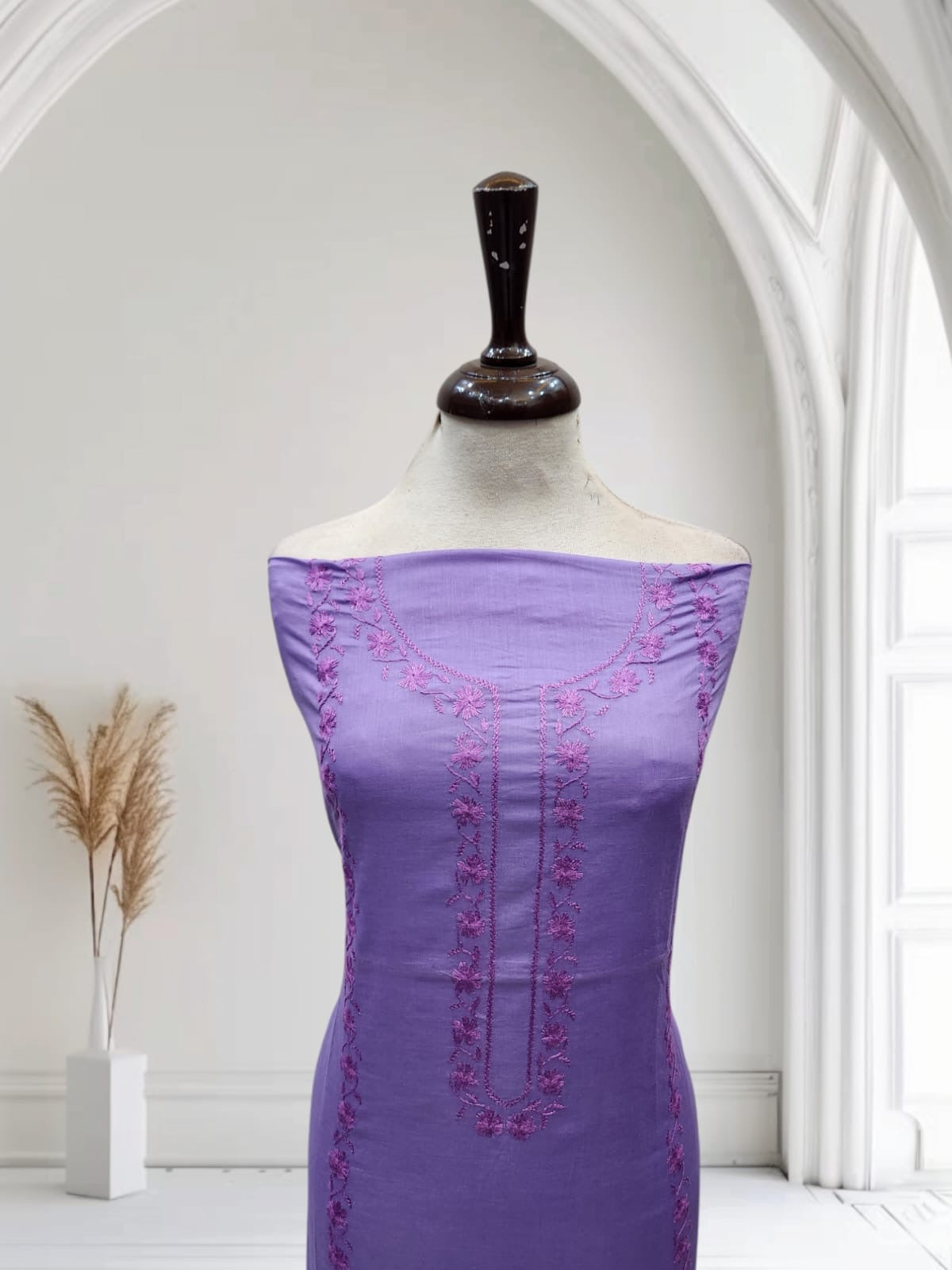 Lawn hand embroidered shirt
