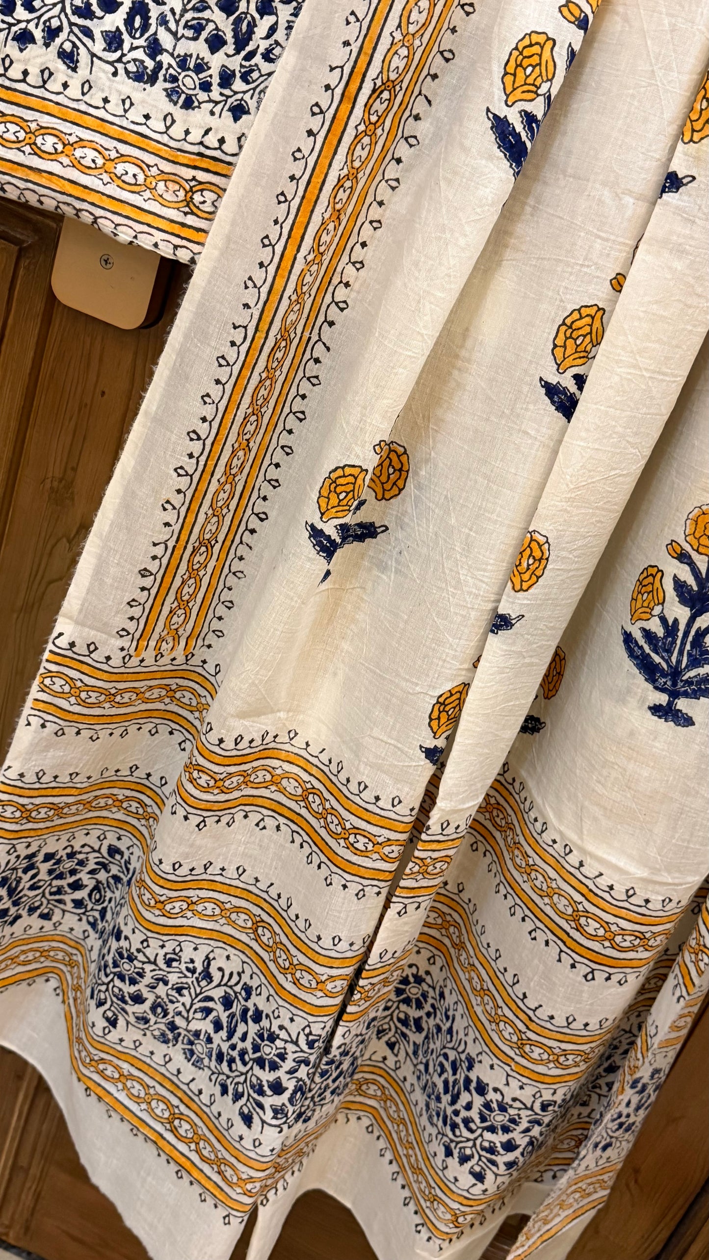Exclusive Limited Edition lawn block print shirt dupatta
