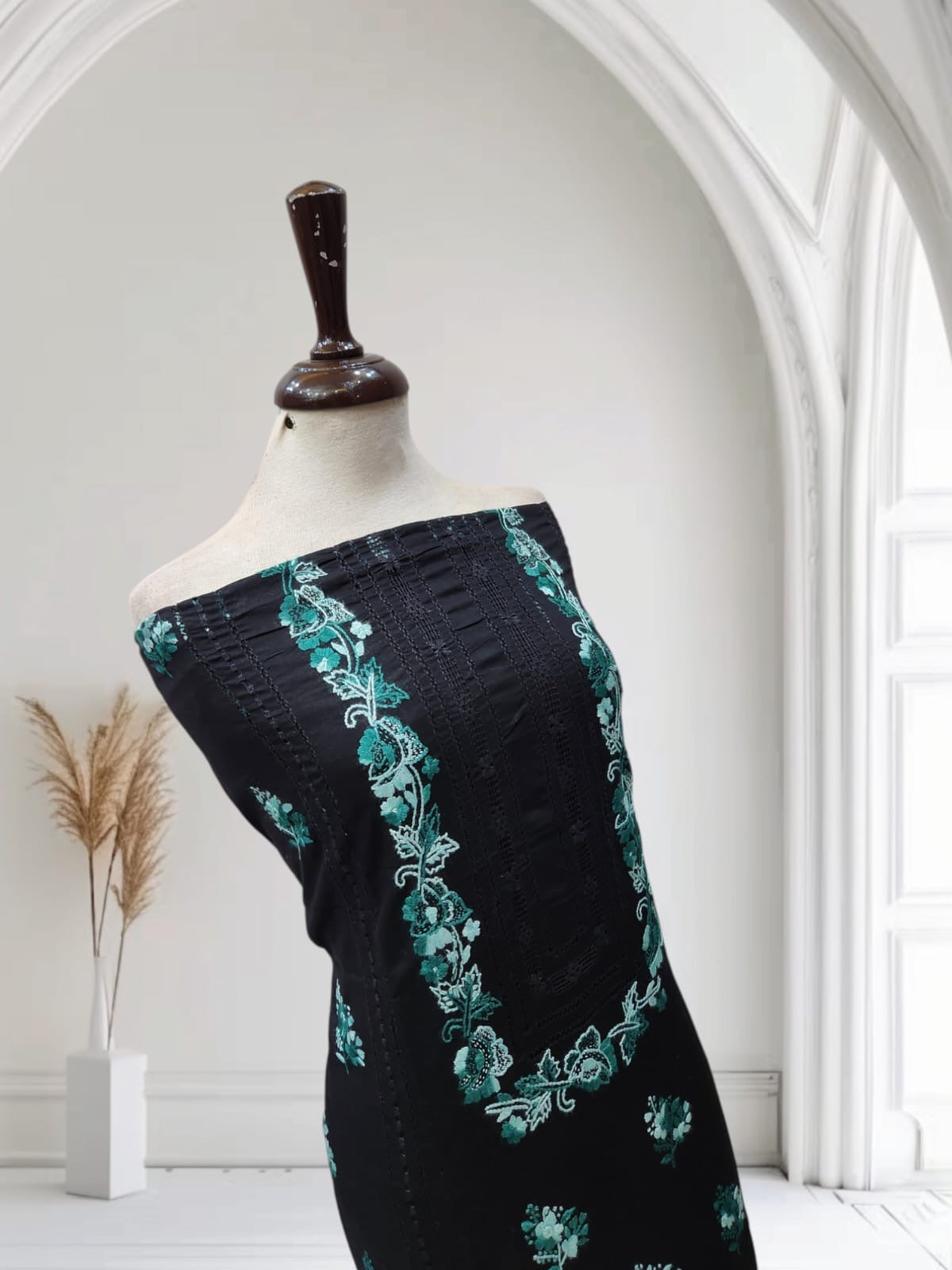 Tarkashi Lawn hand embroidered shirt