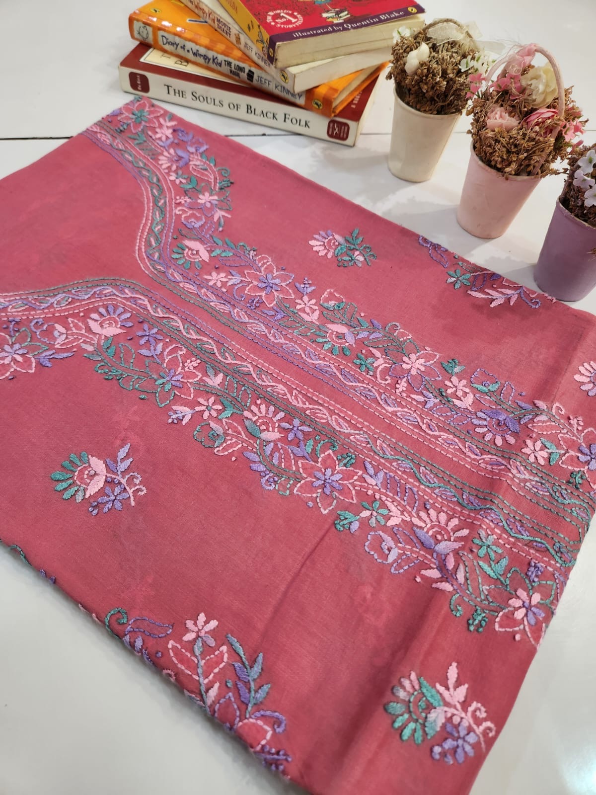 Premium shirt lawn hand embroidered
