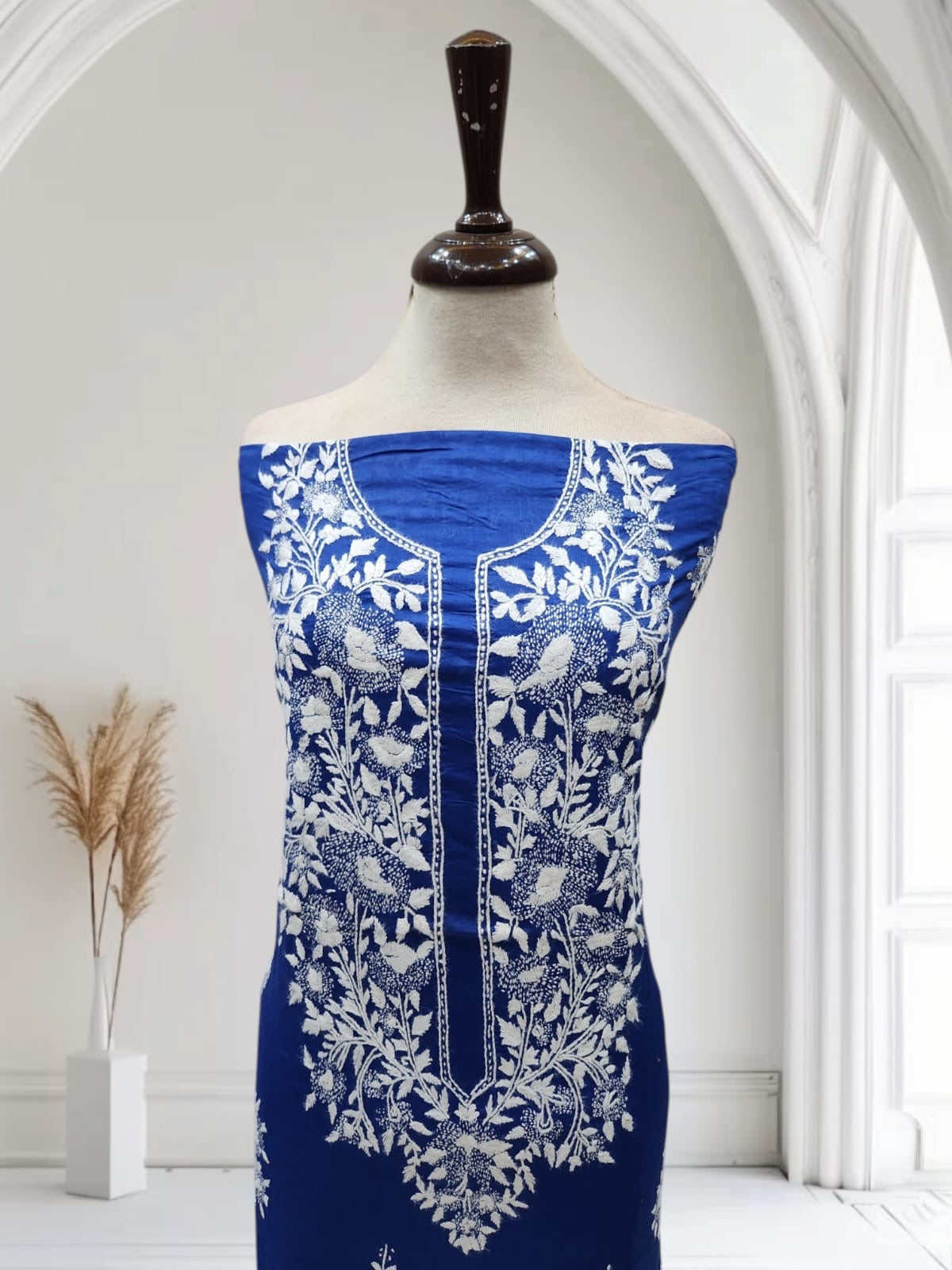 Kaccha tanka Lawn hand embroidered shirt