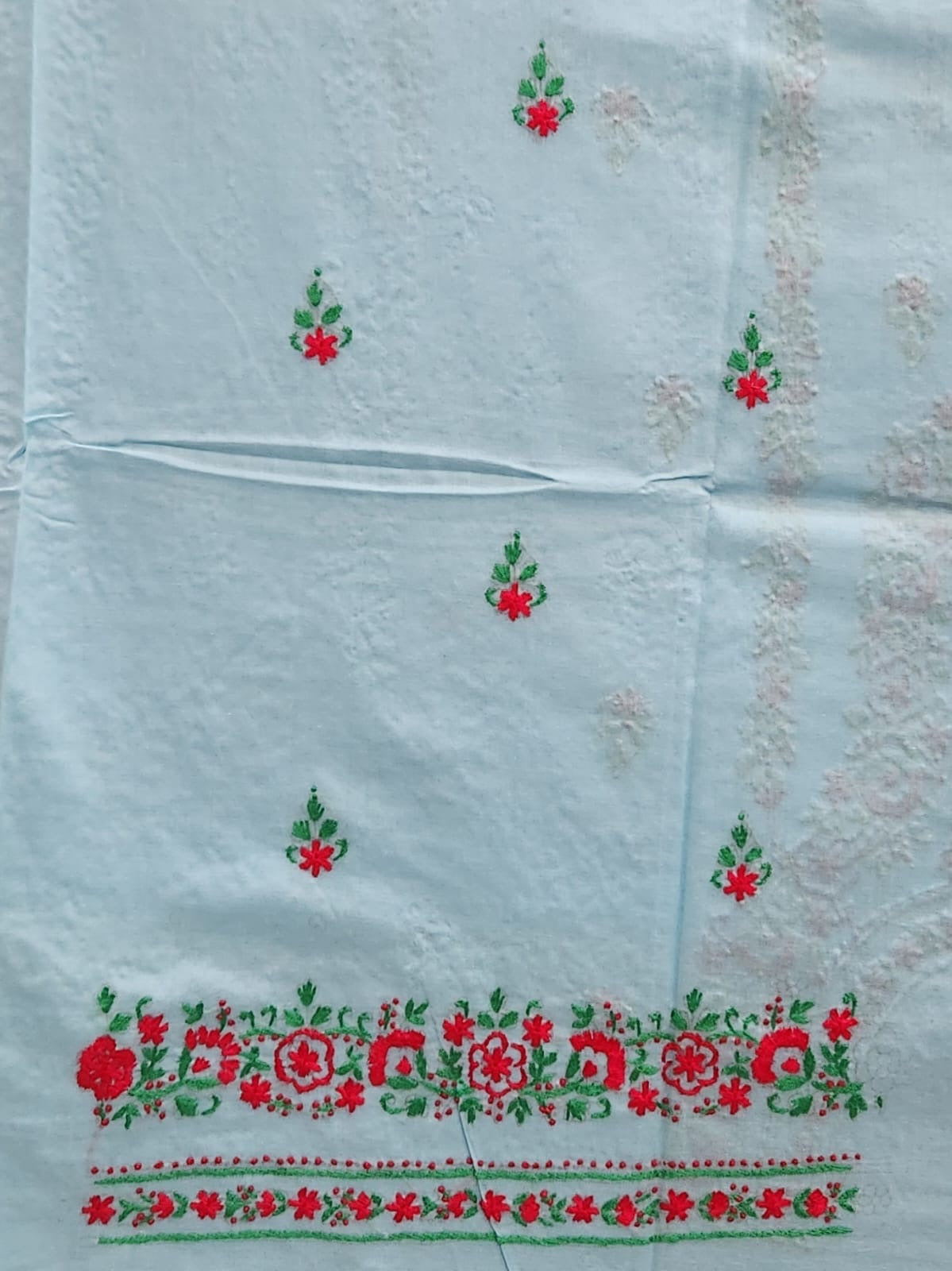 Lawn hand embroidered shirt