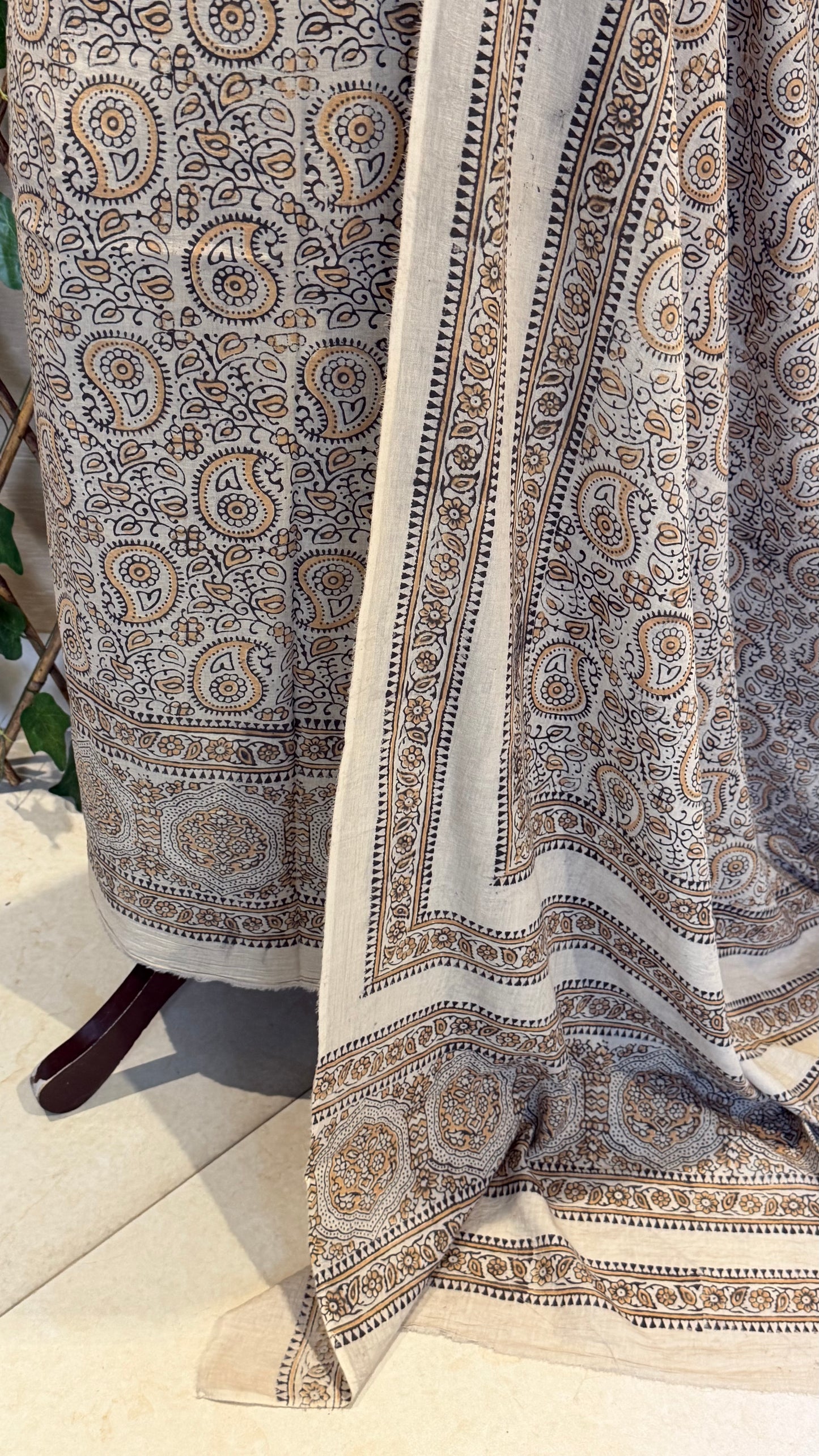 Lawn natural dyed shirt and dupatta