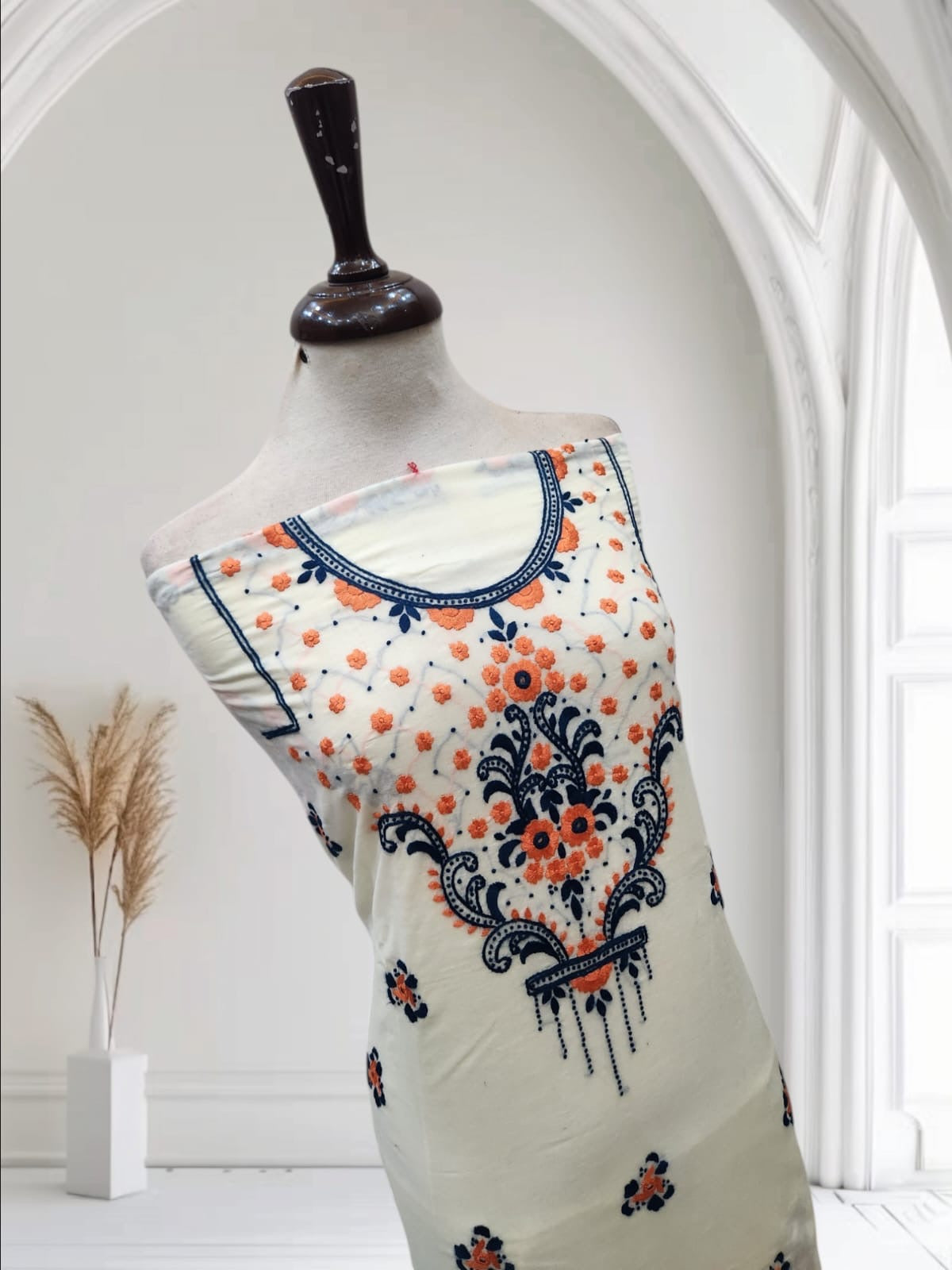 Special lawn hand embroidered shirt