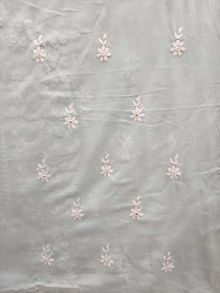 Budget friendly lawn hand embroidered shirt