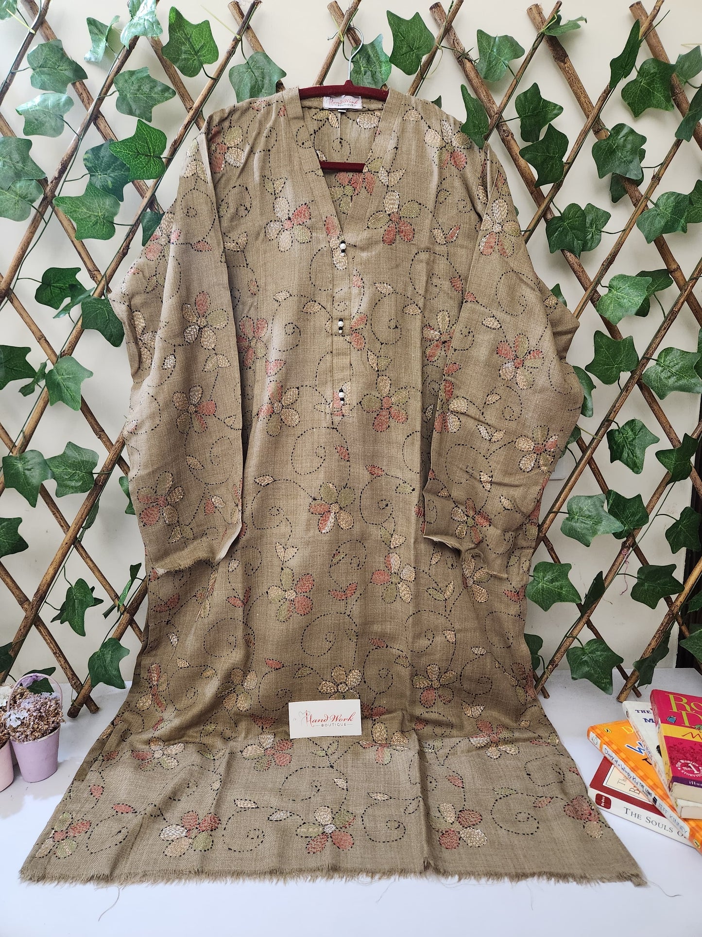 Pashmina Kanthakari kurta size XL