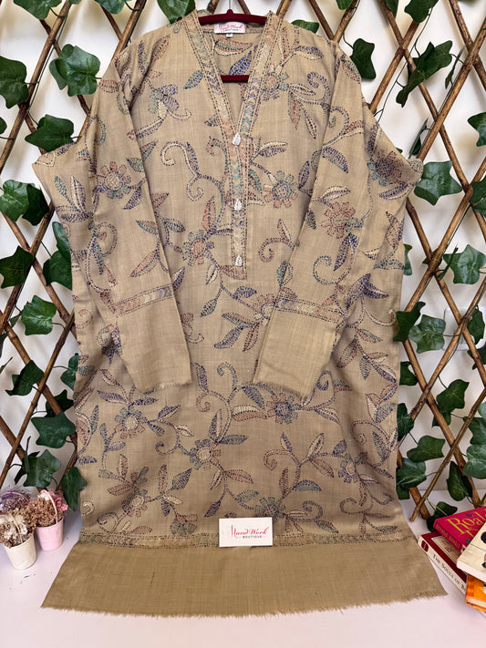 Pashmina kantha kurta size X-Large
