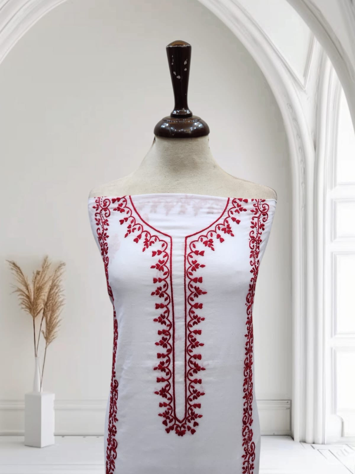 Lawn hand embroidered shirt