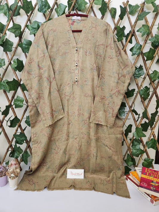 Pashmina kanth kari kirta size XL