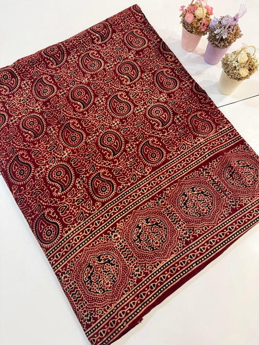 Maroon Lawn organic dyed shirt ambi style
