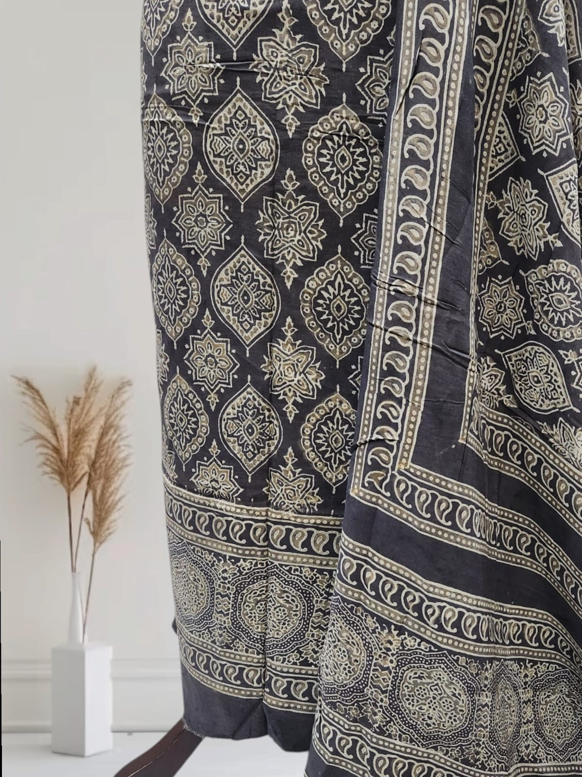 Natural dyed linen 2pc grey