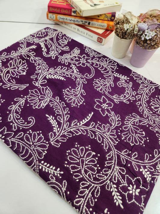 Lawn hand embroidered Jaal shirt