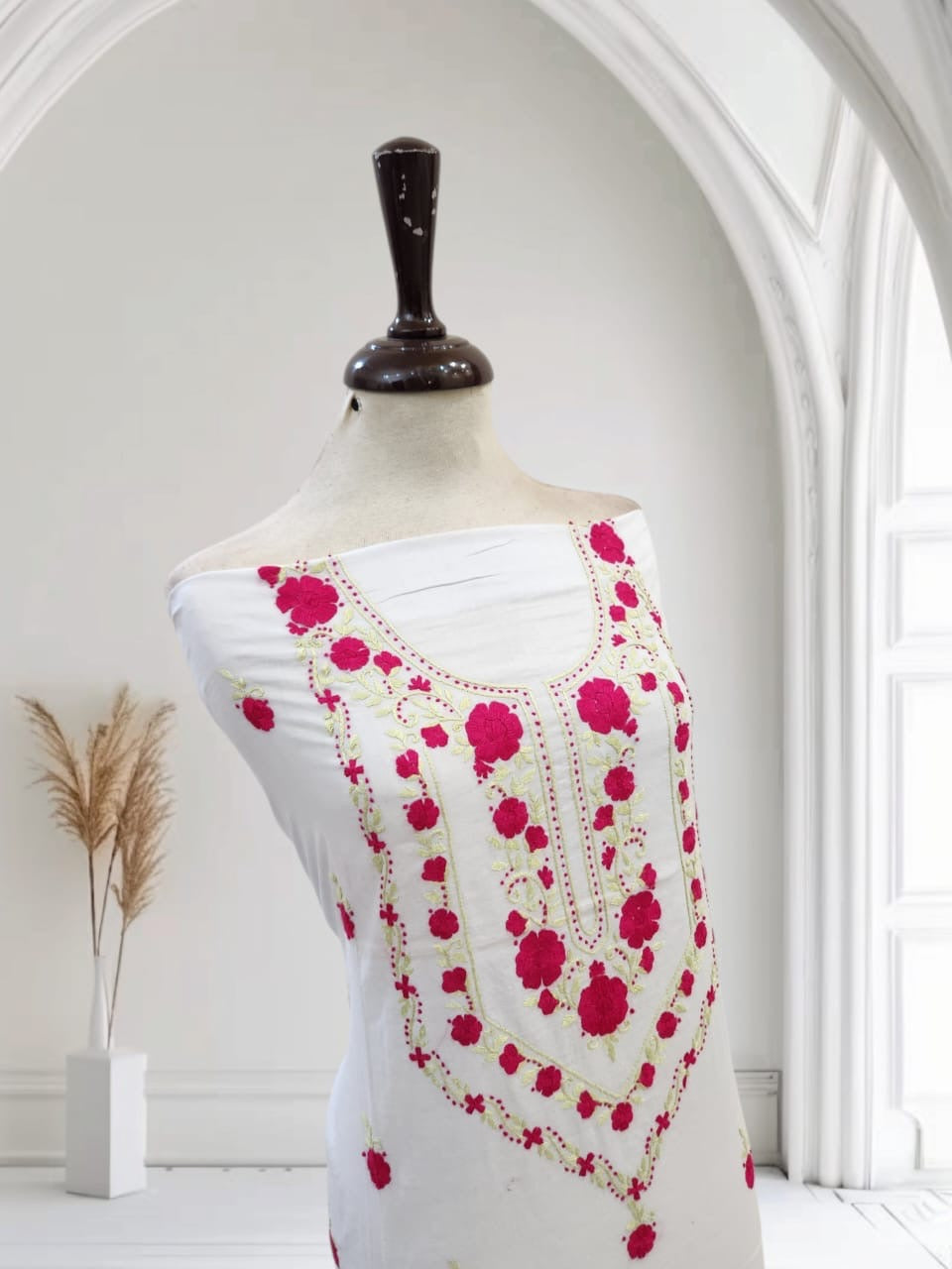 Lawn hand embroidered shirt