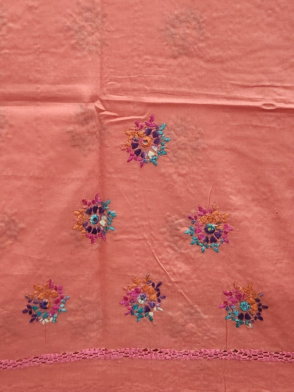 Tarkashi lawn hand embroidered shirt