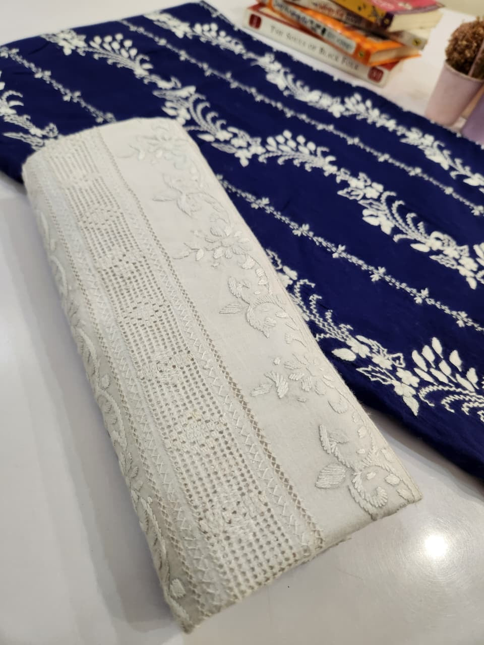 Lawn Tarkashi shirt with lawn tarkashi Trouser