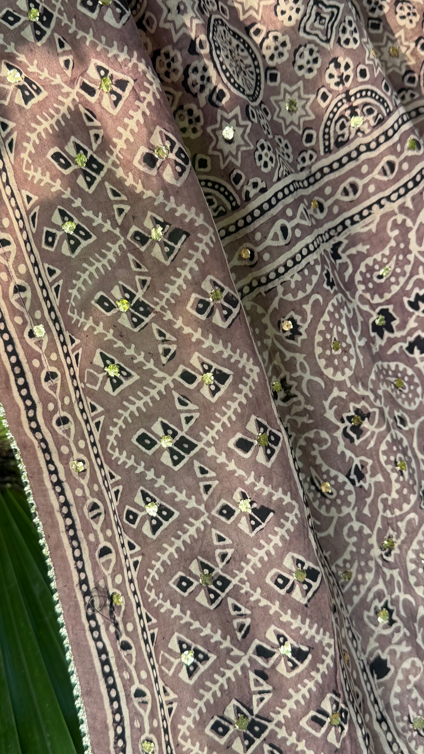 Medium Silk dupatta with Mukesh