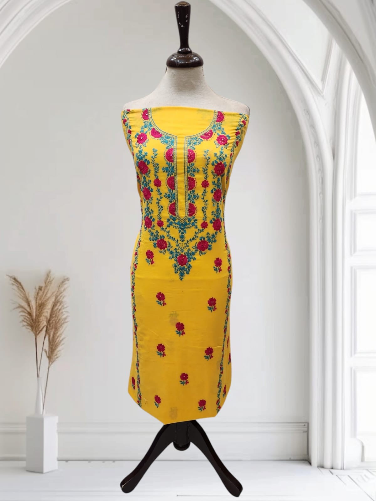 Best for basant Lawn hand embroidered shirt