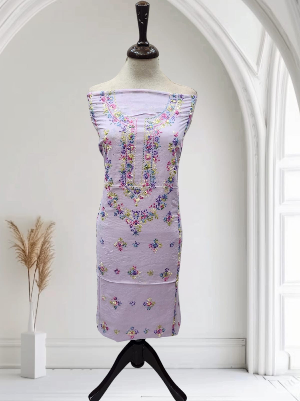 Lawn hand embroidered shirt