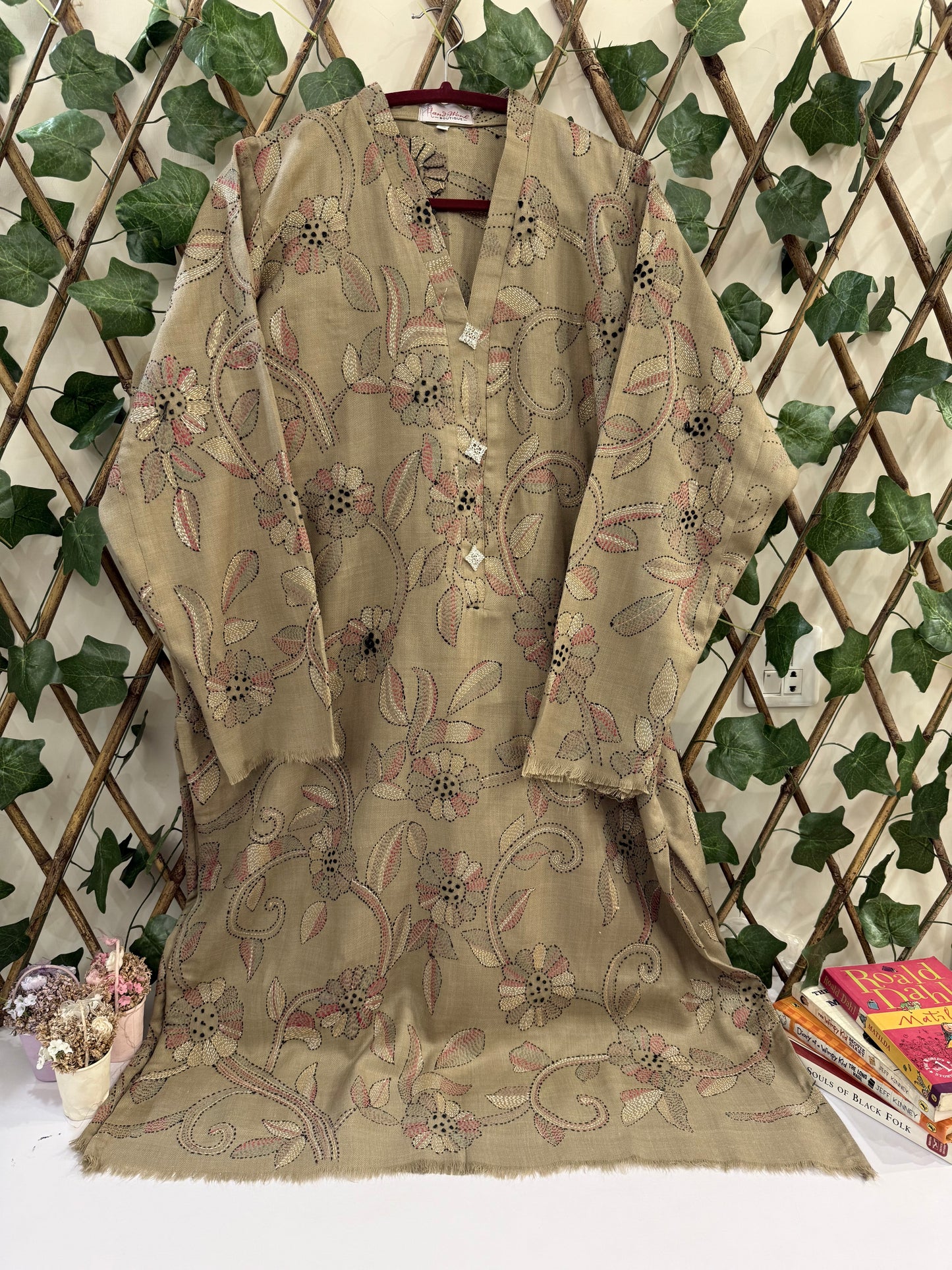 Pashmina Kantha Kurta Size x-Large