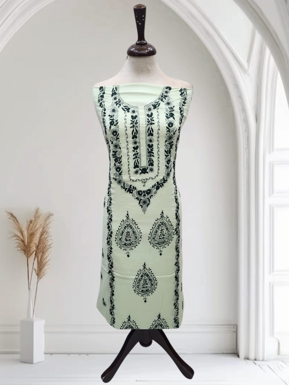 Most await lawn hand embroidered shirt