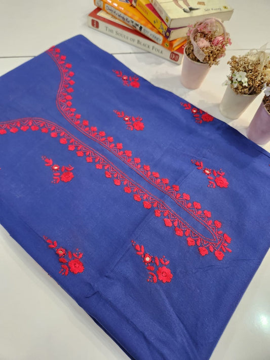 Lawn hand embroidered shirt