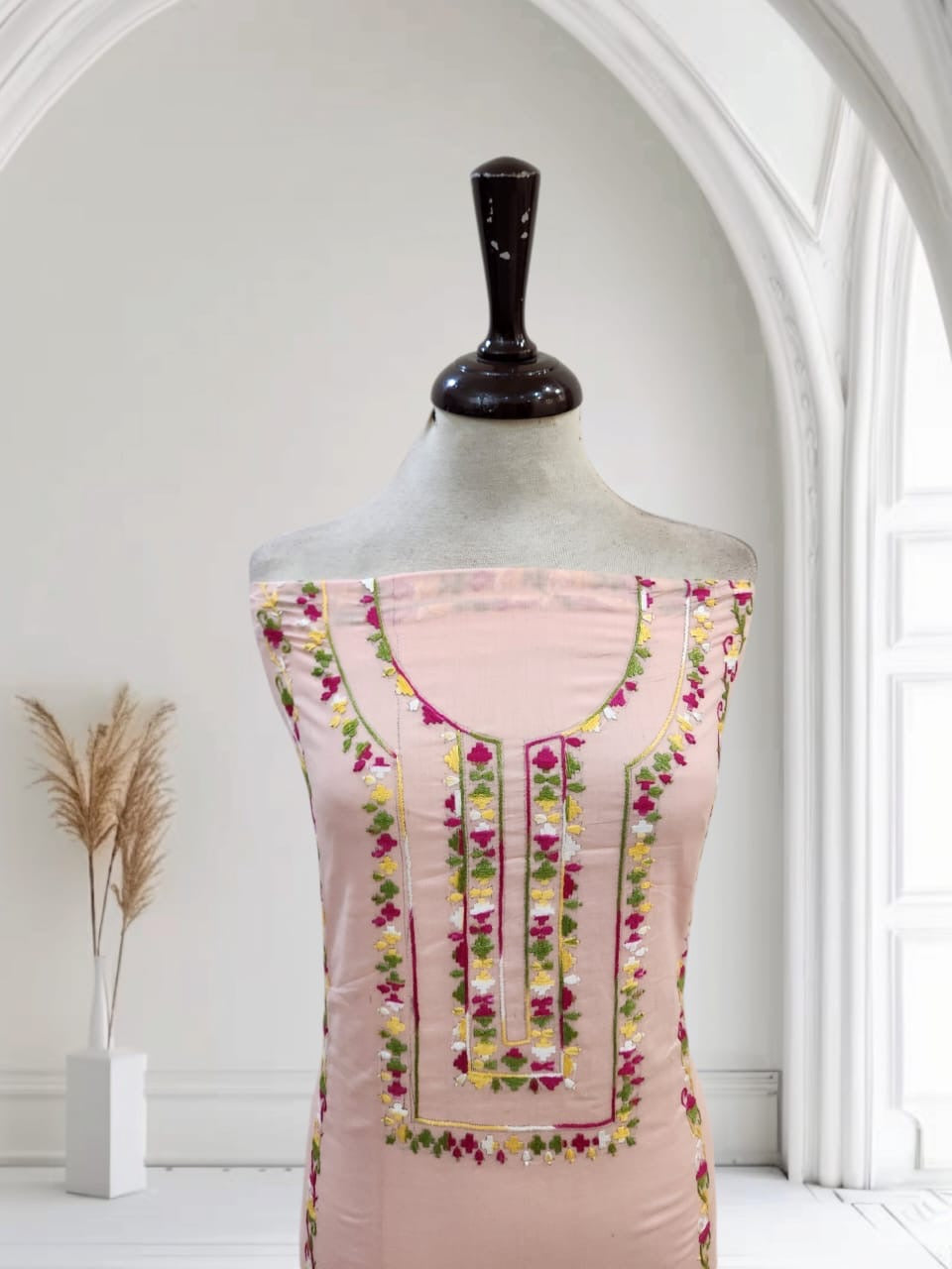 Lawn hand embroidered shirt